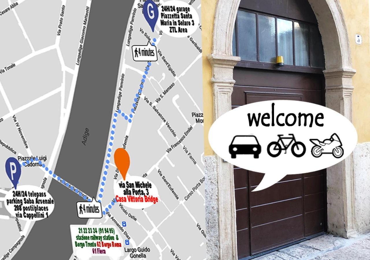 Casa Vittoria Bridge Bed & Breakfast เวโรนา ภายนอก รูปภาพ